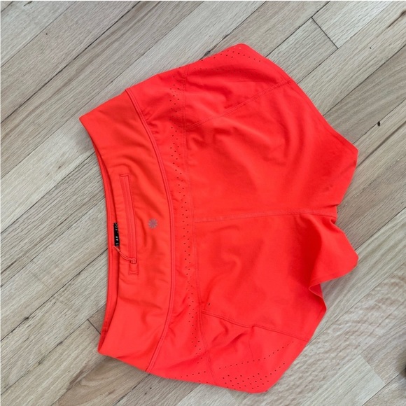 Red orange Athleta running shorts - Picture 6 of 6